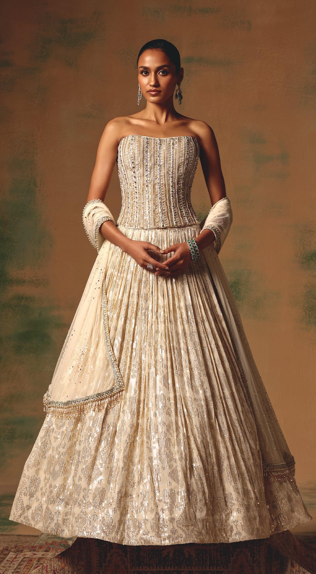 The Morning Dew Corset Lehenga