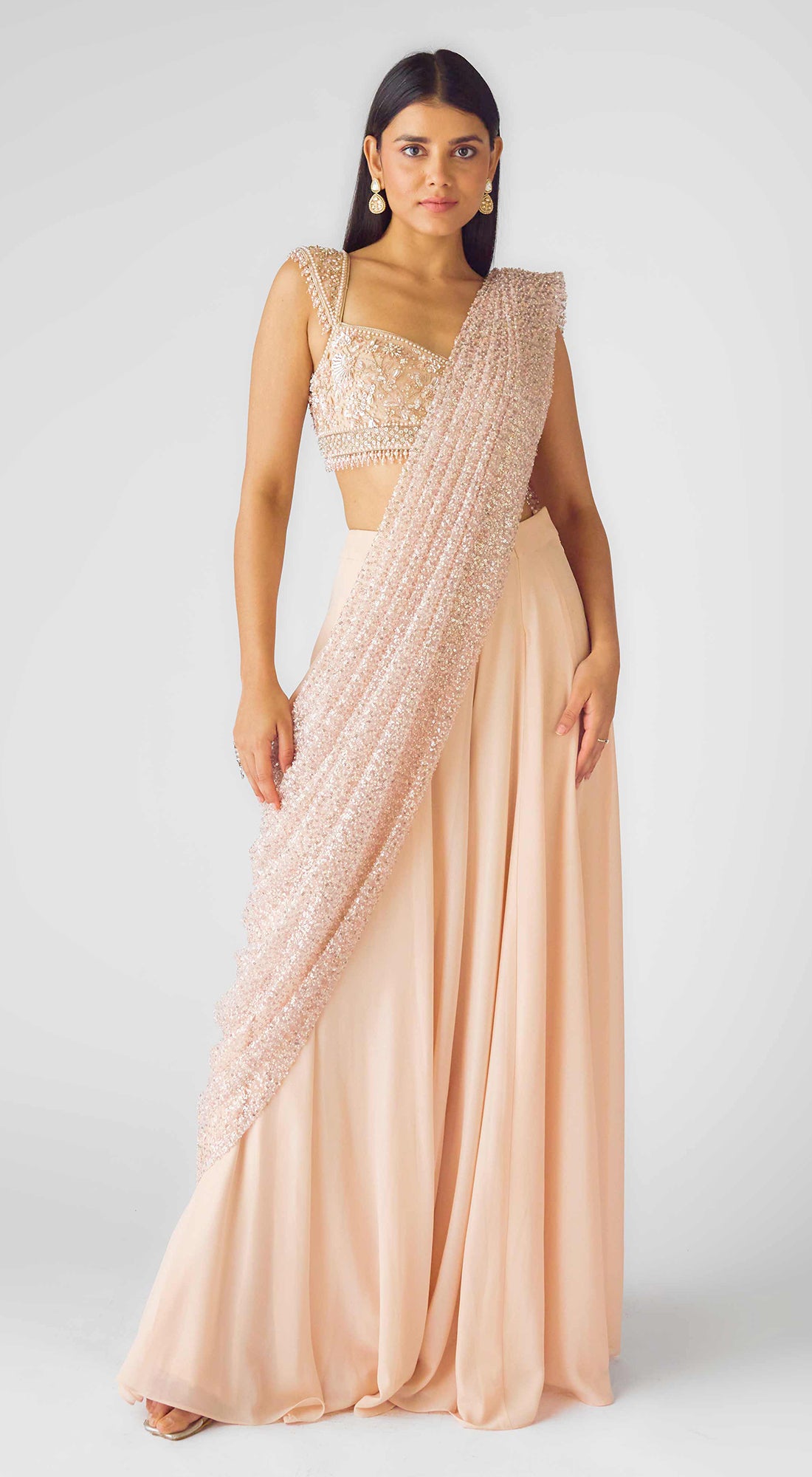 The Veil Of Aurora Draped Saree
