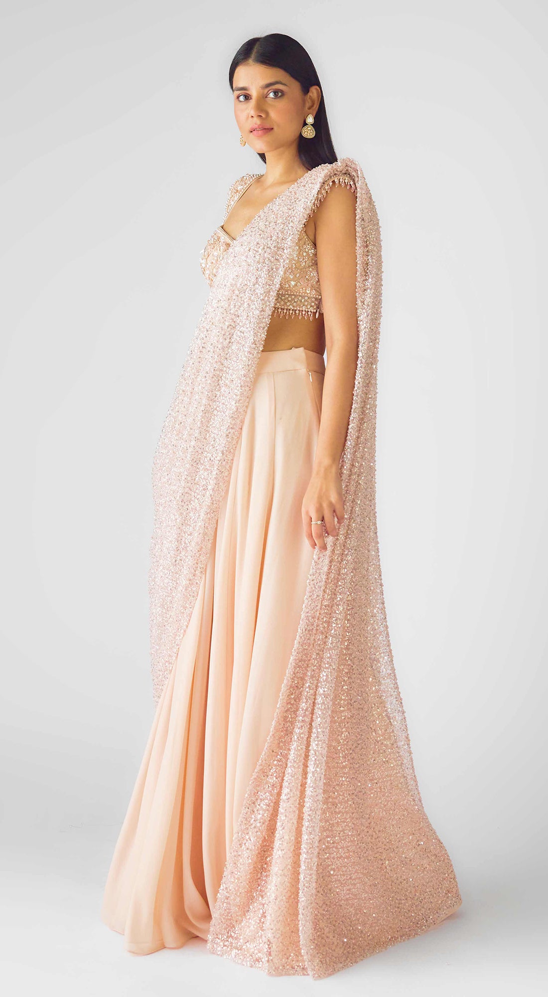 The Veil Of Aurora Draped Saree
