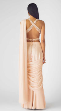 The Stellar Blush Draped Saree