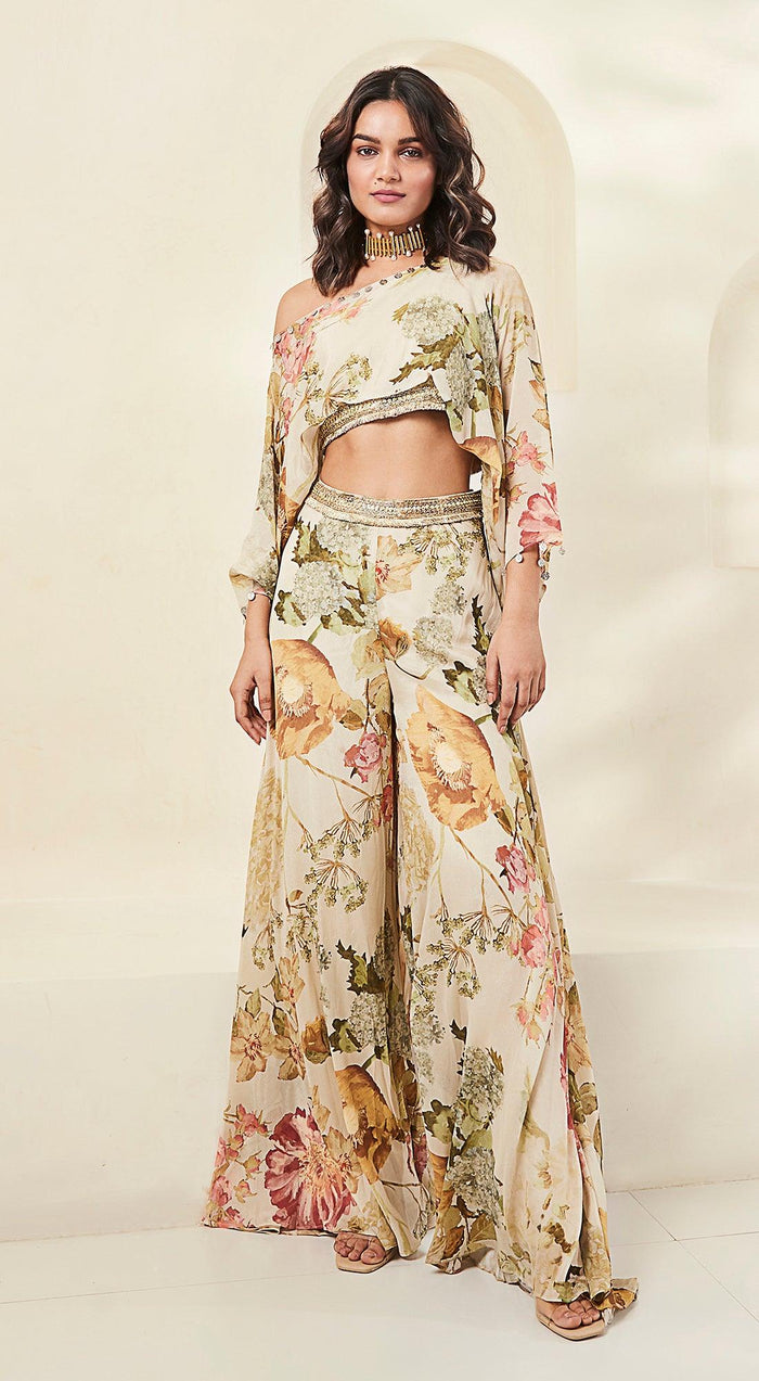 Beige Contemporary Clothing Set - Basanti Kapde aur Koffee