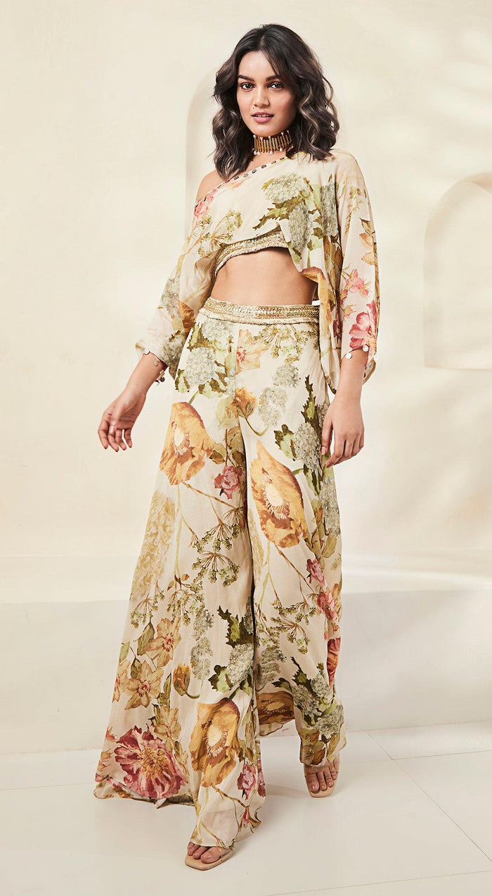 Beige Contemporary Clothing Set - Basanti Kapde aur Koffee