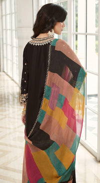 Black Embroidered Sharara Set - Basanti Kapde aur Koffee