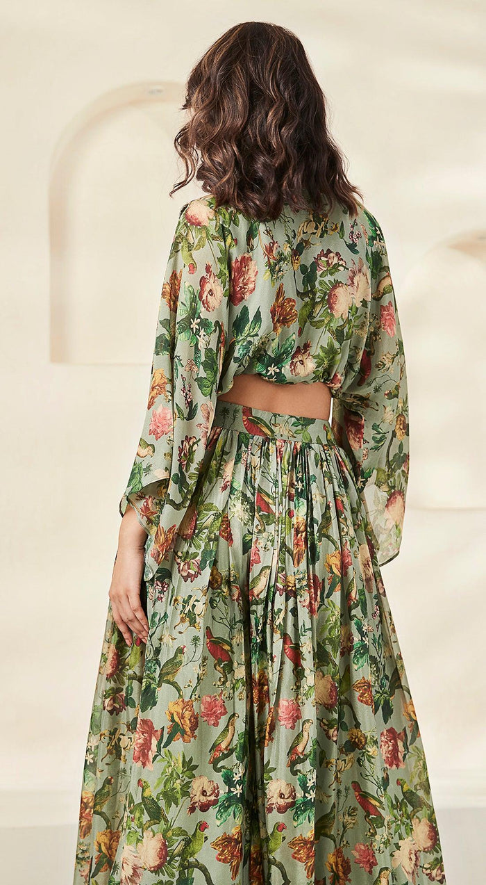 Green Contemporary Clothing Set - Basanti Kapde aur Koffee