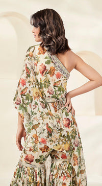 Ivory Printed Tunic Set - Basanti Kapde aur Koffee