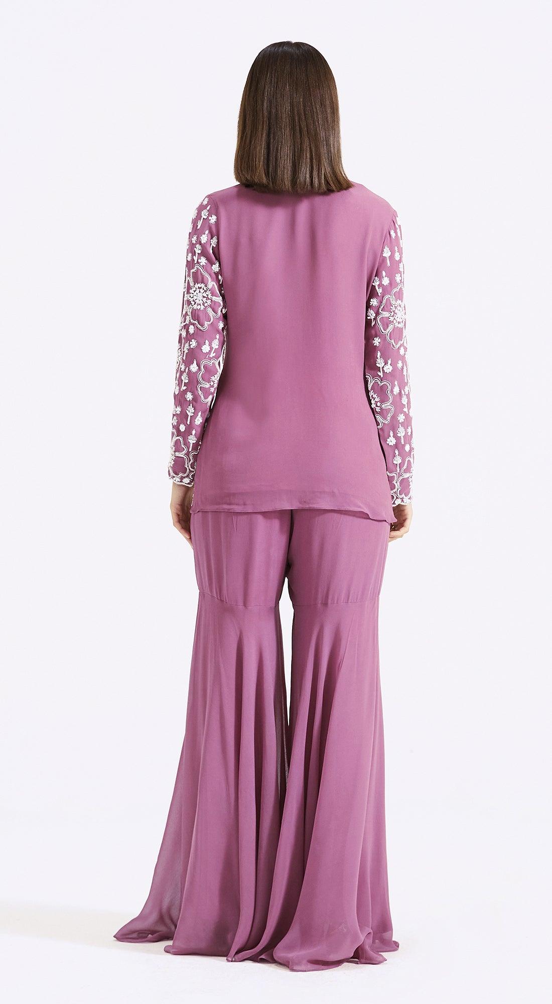 Purple Embroidered Co-Ords - Basanti Kapde aur Koffee