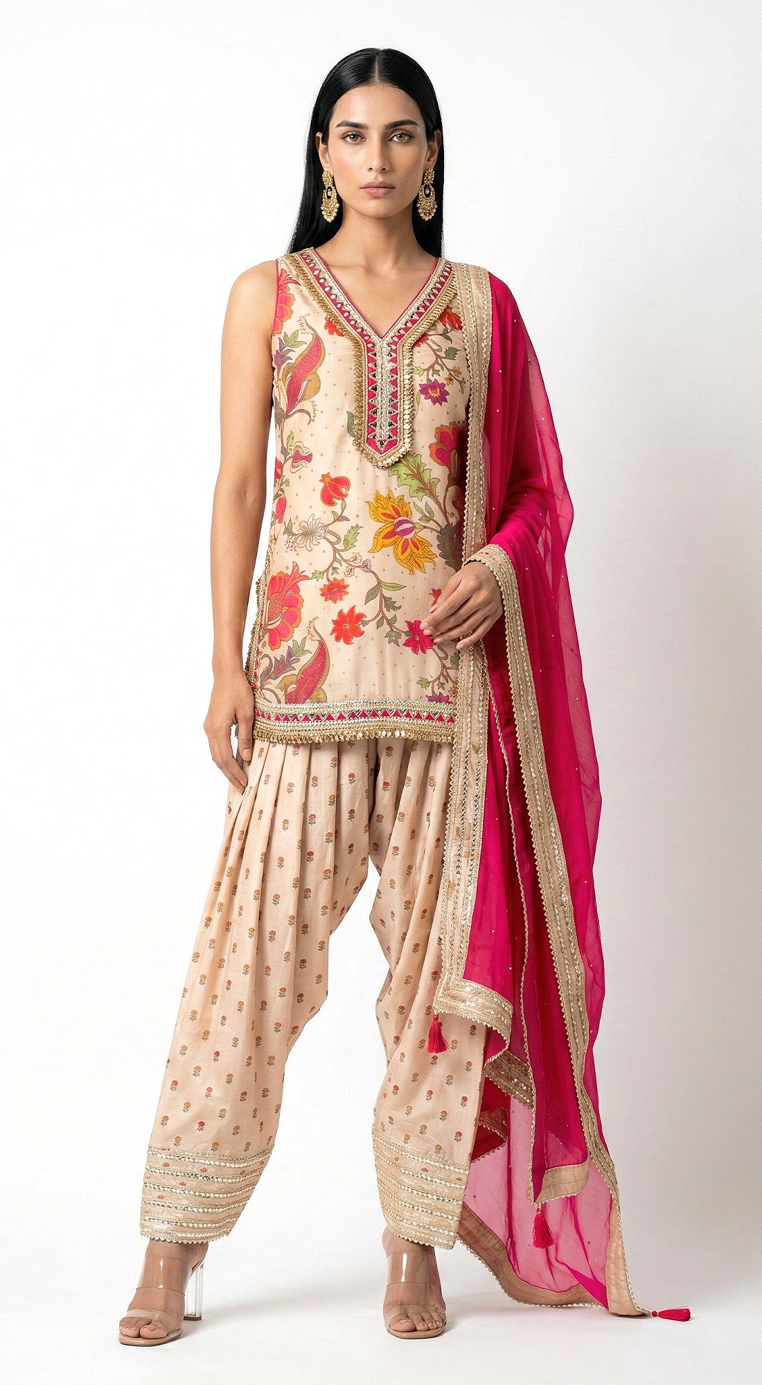 The Eternal Rose Bloom Kurta Set