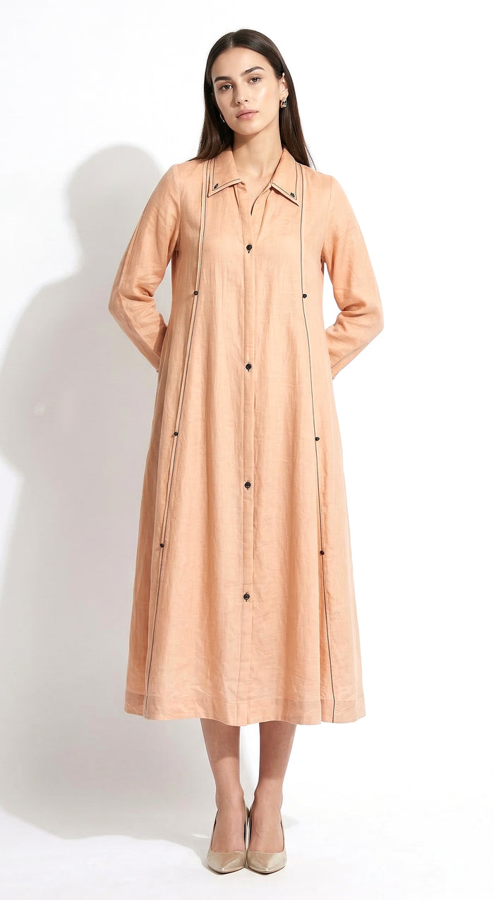 Pink Cotton Silk Dress