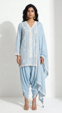The Regal Sky Blue Kurta Set