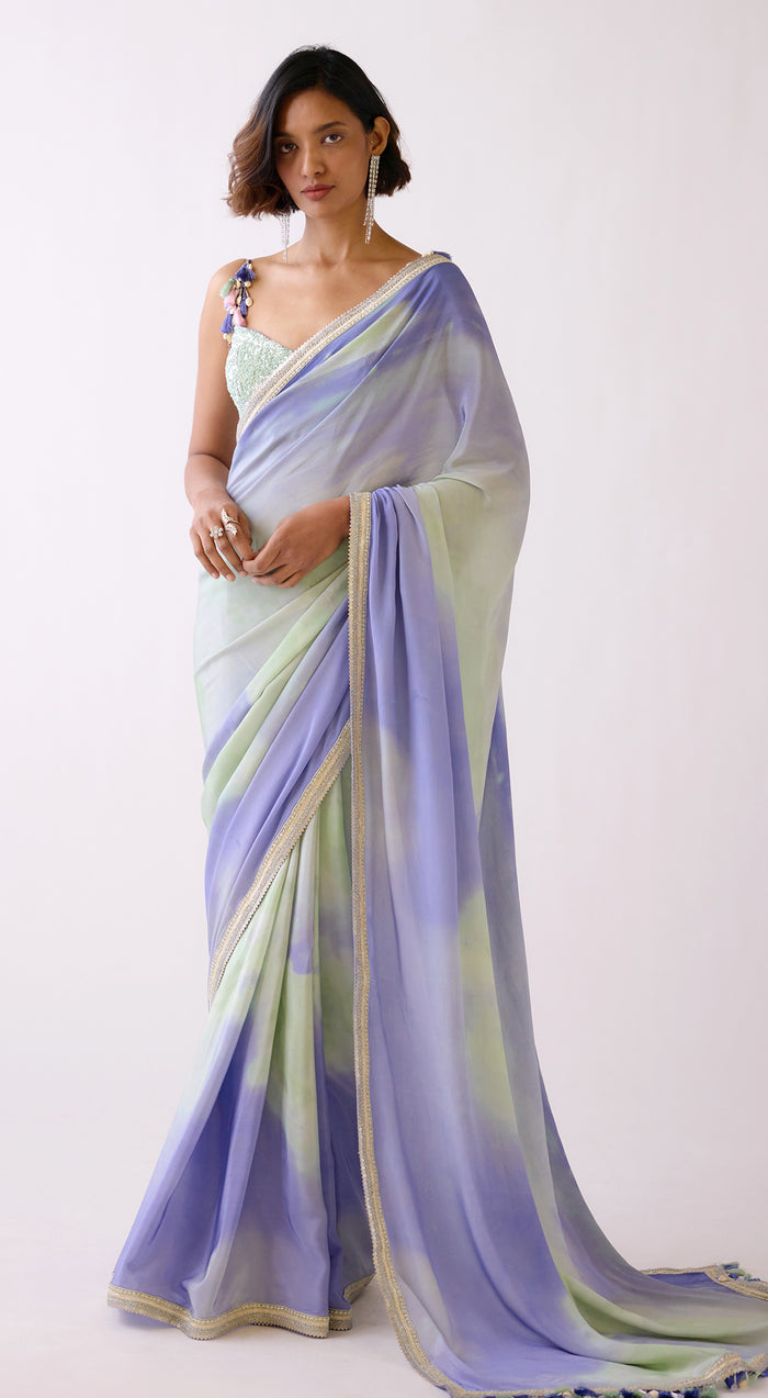 The Sunset Saree