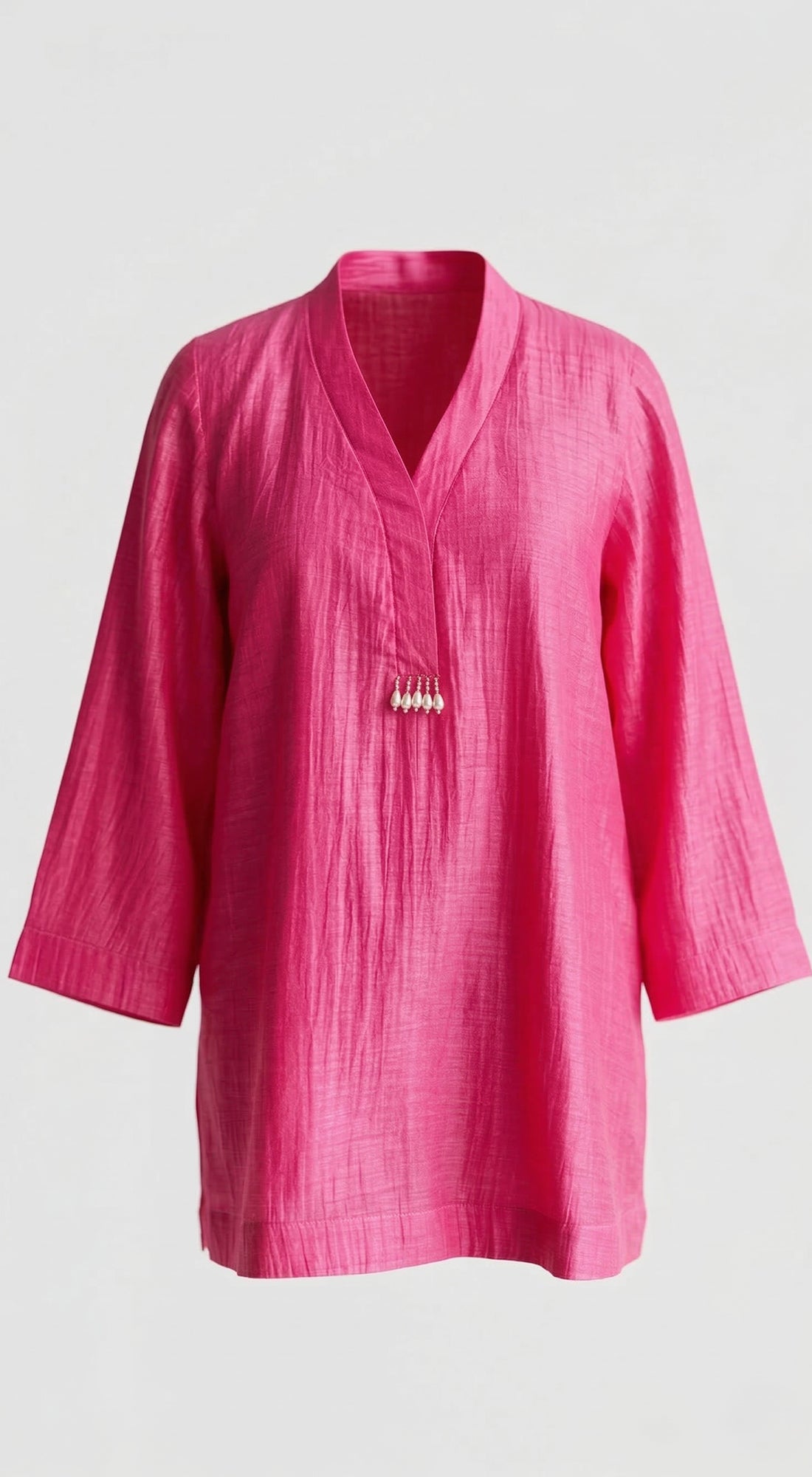 Pink Mul Chanderi Tunic