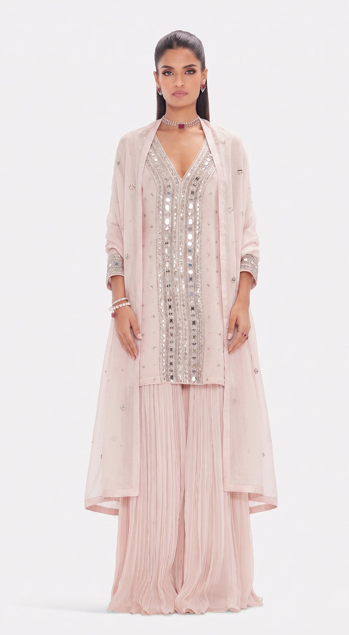 The Mirror Glow Sharara Set