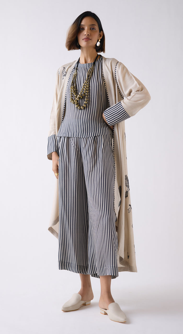 Mouse Muslin Striped Co-ord Set
