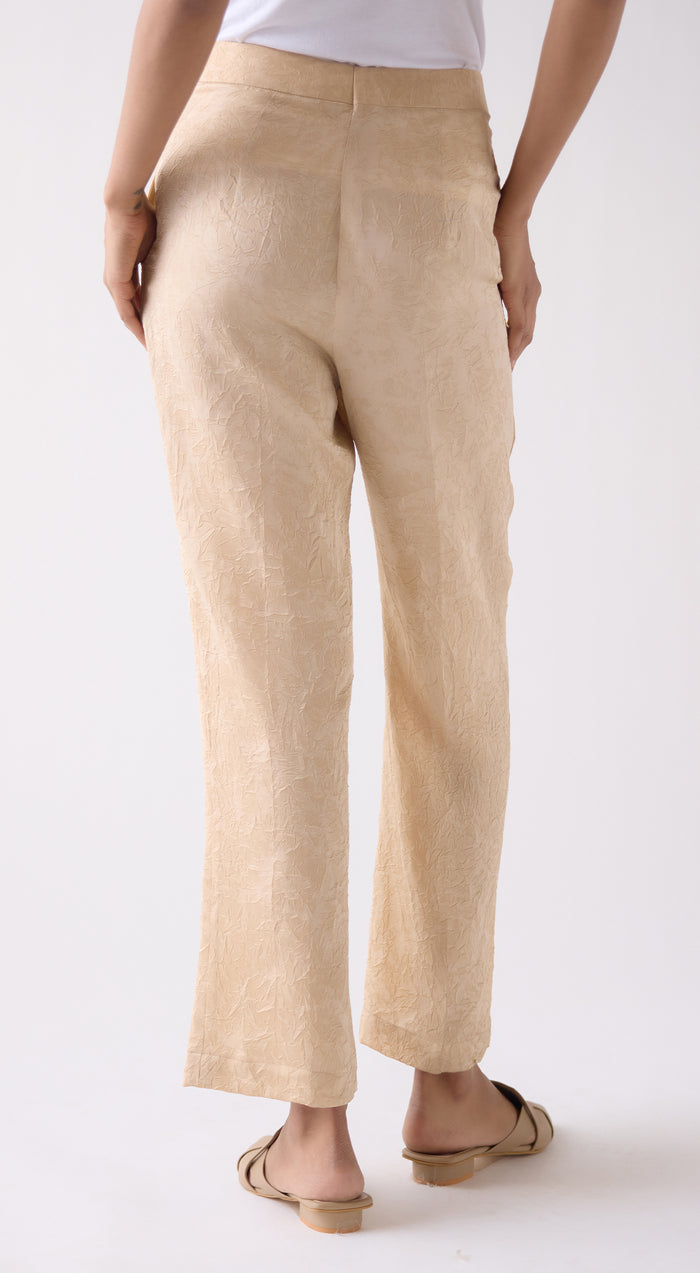 Gold Flared Trousers