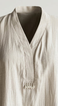 Ivory Mul Chanderi Tunic