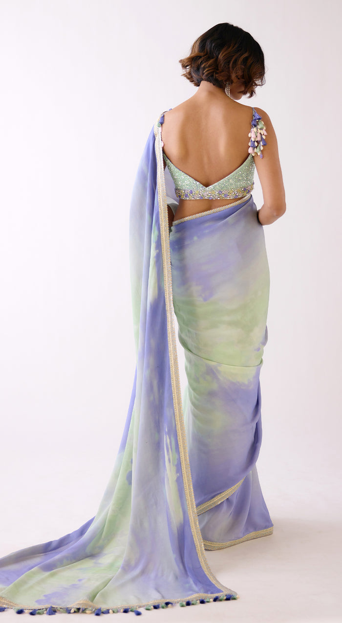 The Sunset Saree