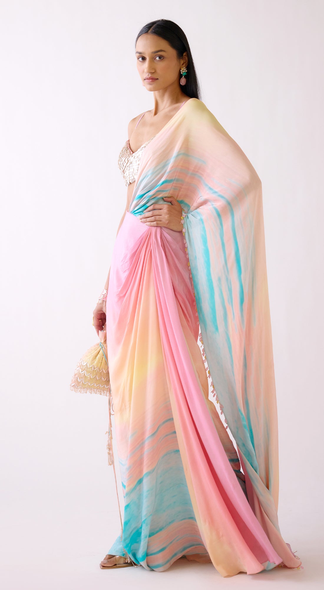 The Sunset Saree