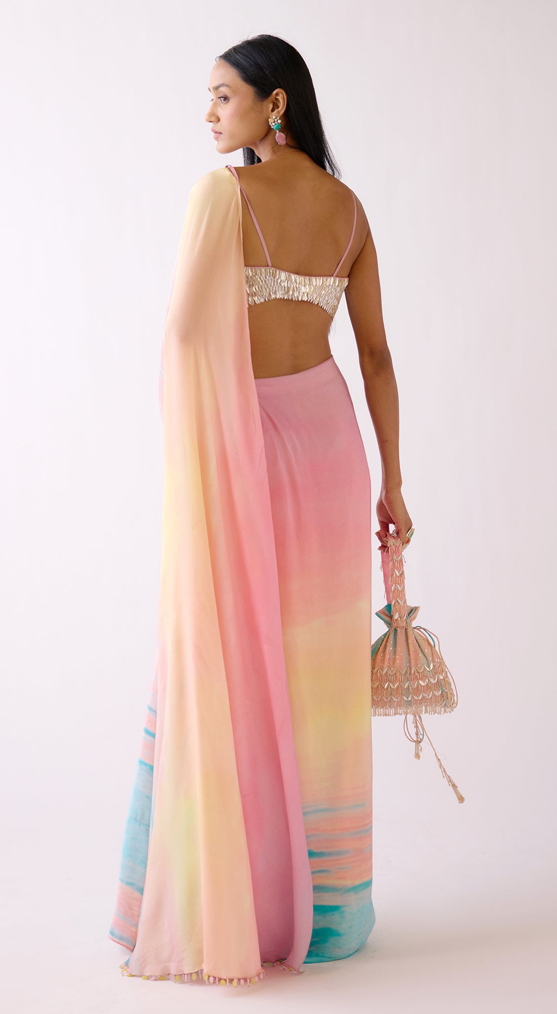 The Sunset Saree