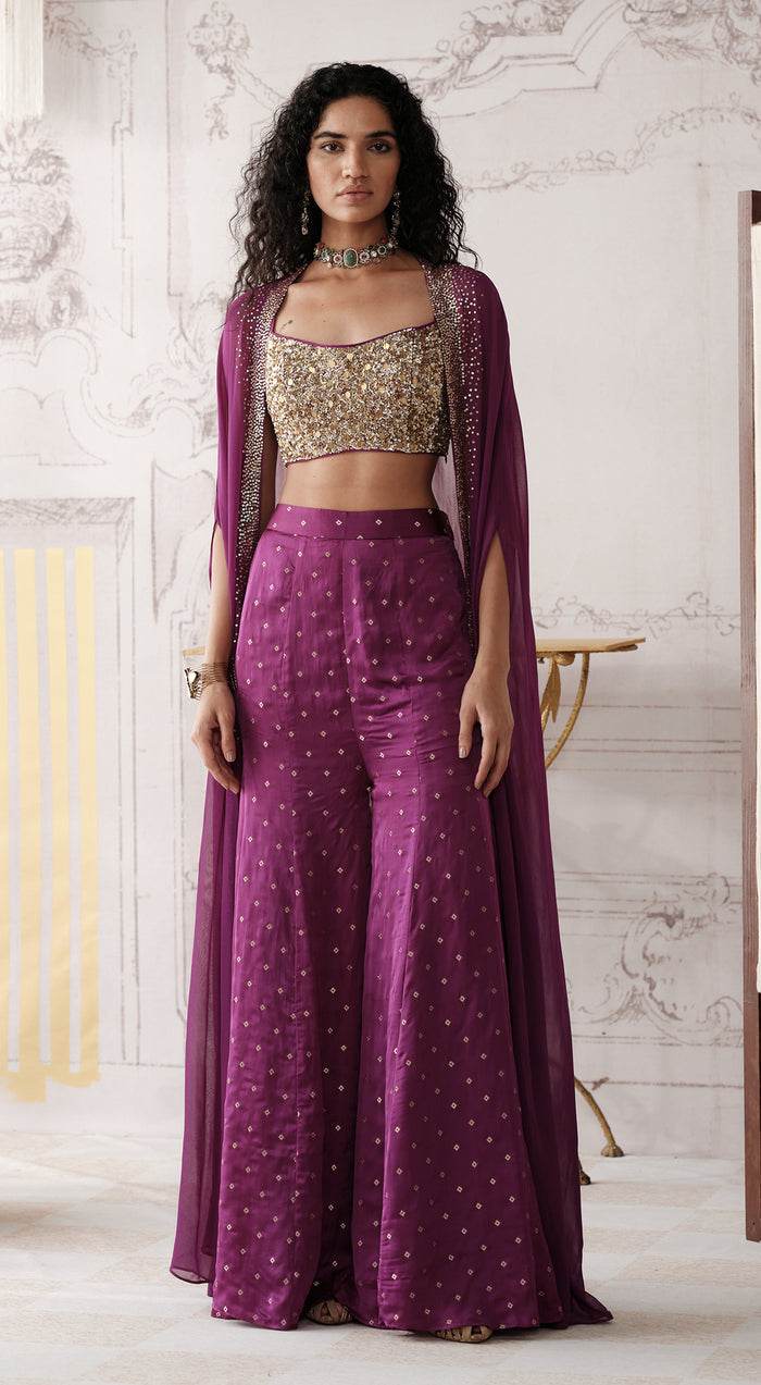 THE STARDUST & PLUM CAPE SET