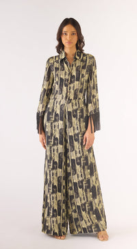 Black Cotton Silk Jumpsuit