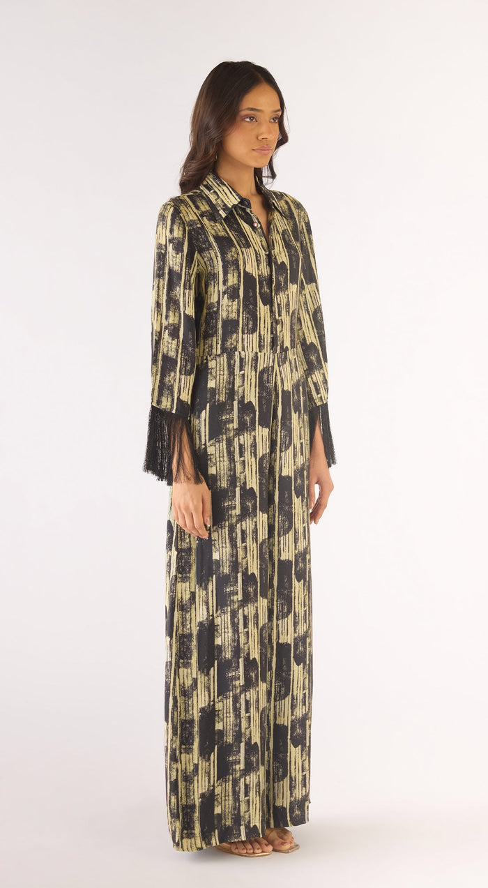 Black Cotton Silk Jumpsuit