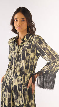 Black Cotton Silk Jumpsuit