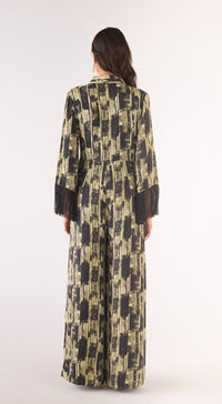 Black Cotton Silk Jumpsuit