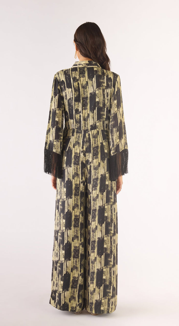 Black Cotton Silk Jumpsuit