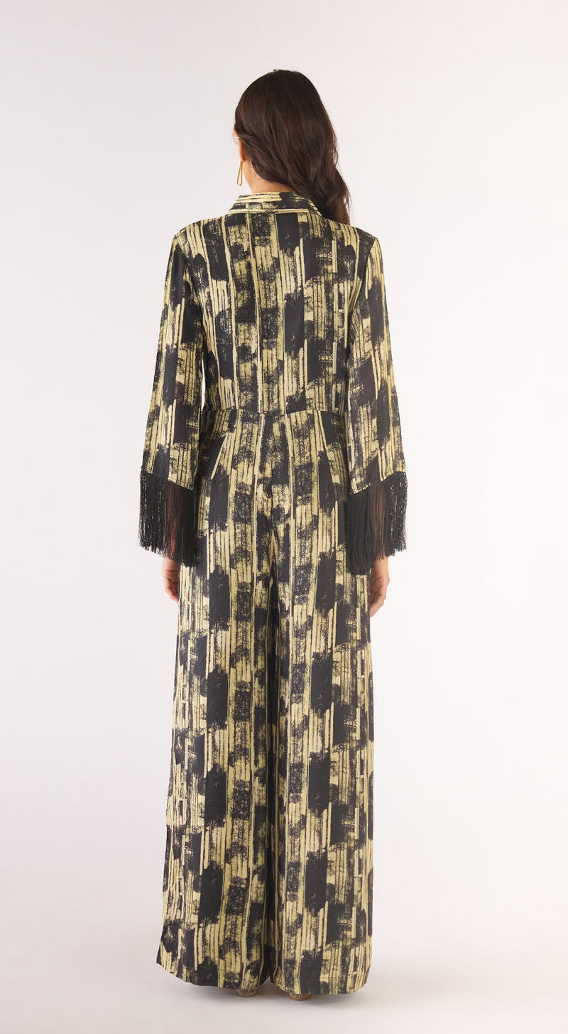 Black Cotton Silk Jumpsuit