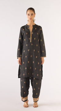 Black Cotton Co-ord Set