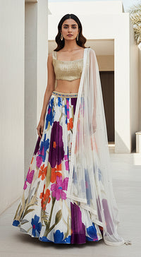 Ivory Lumina Garden Lehenga Set