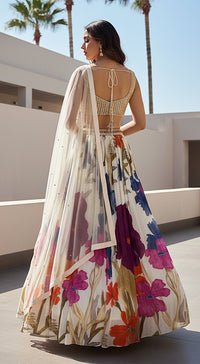 Ivory Lumina Garden Lehenga Set