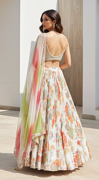 Ivory Elysian Embroidered Lehenga Set