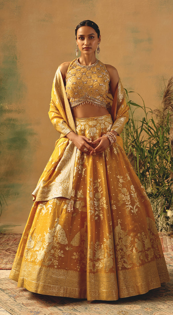 The Embers of Marigold Lehenga
