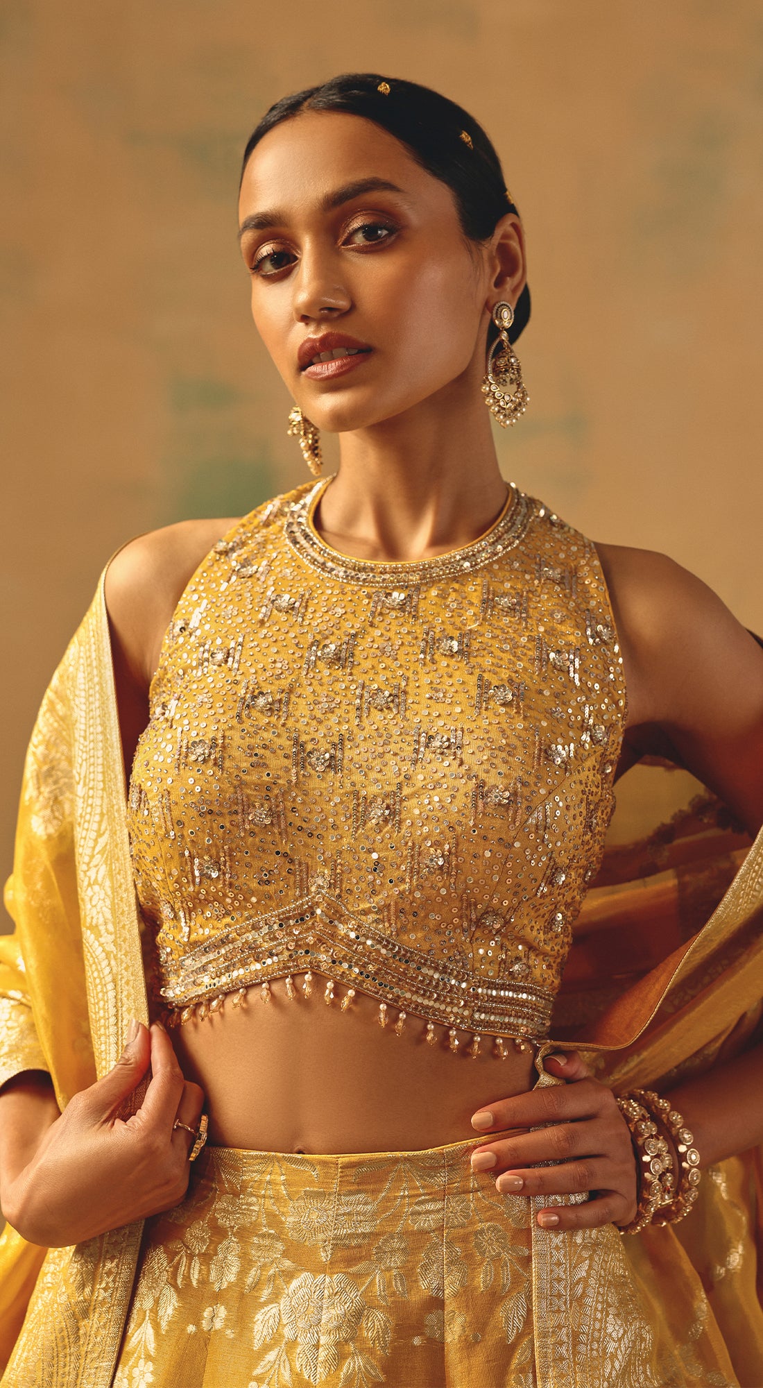 The Embers of Marigold Lehenga