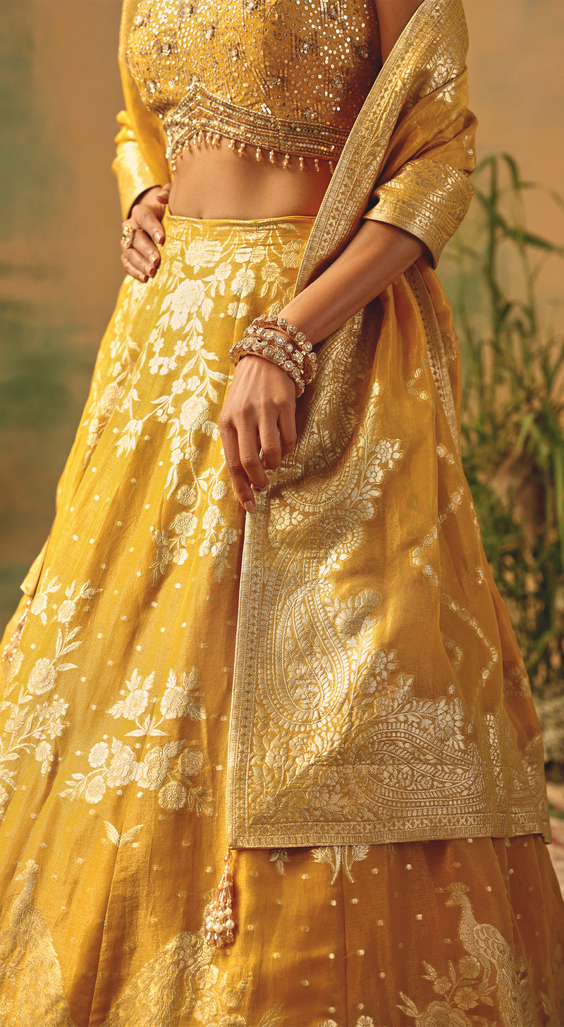 The Embers of Marigold Lehenga