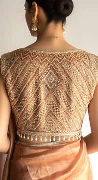 Honey Symphony Embroidered Saree Set