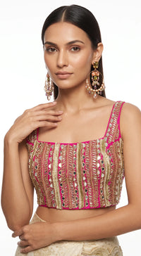 IVORY SCALLOPED EMBROIDERED DRAPED SAREE - BRR-4851-IVORY - image 2
