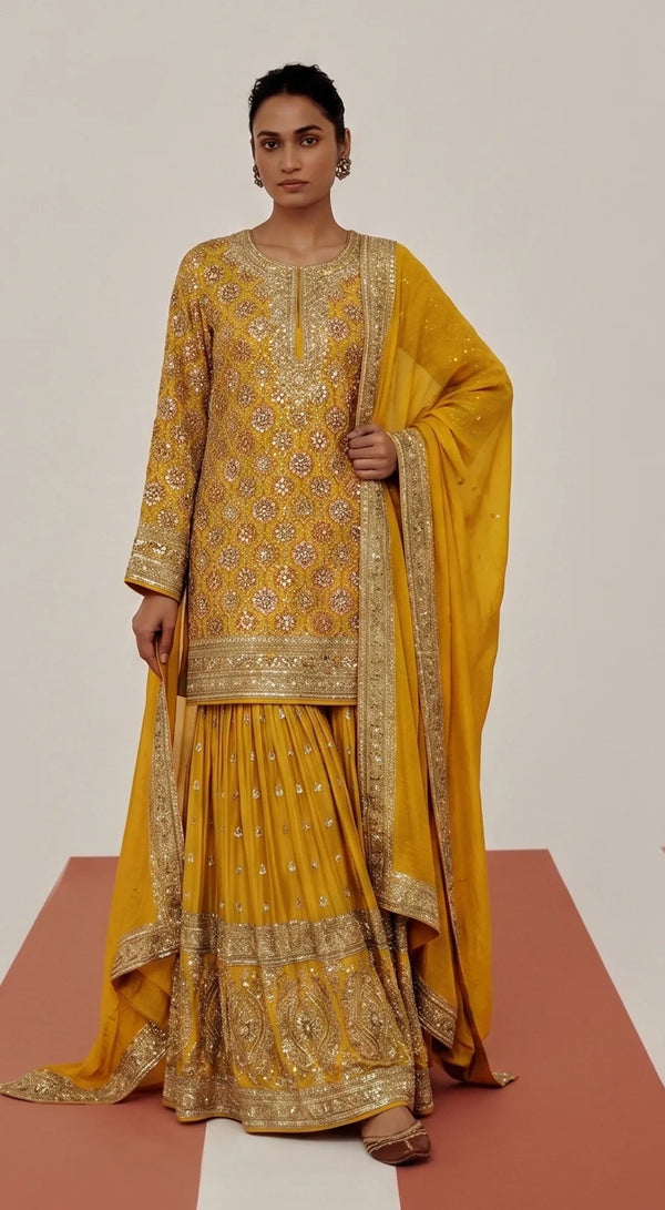 THE ARCHIVAL SAPPHIRE SHARARA SET