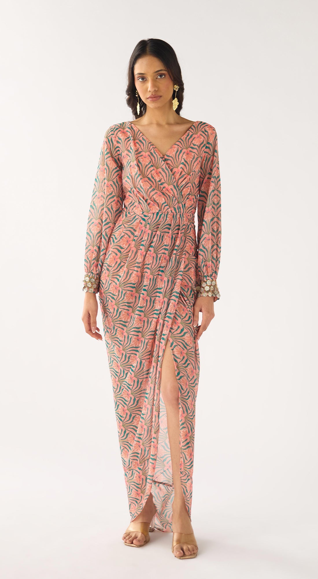 Pink Georgette Dress