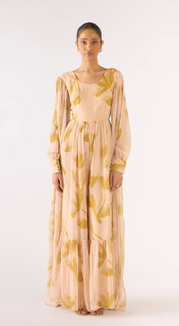 Beige Georgette Jumpsuit