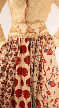 White Raw Silk Embroidered Skirt Set