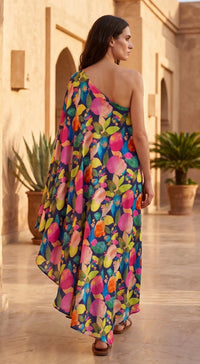Blue Abstract Dress