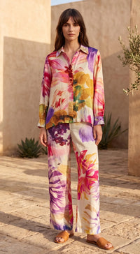 Multi Floral Print Co-Ord Set