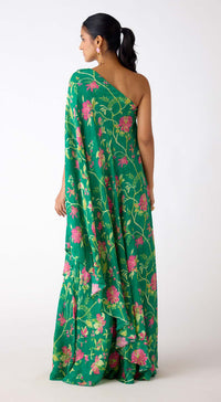 The Blossom One-Shoulder Cape & Sharara Set