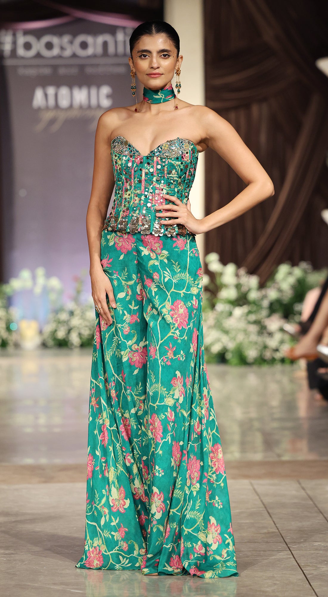 The Celestial Garden Corset & Sharara Set