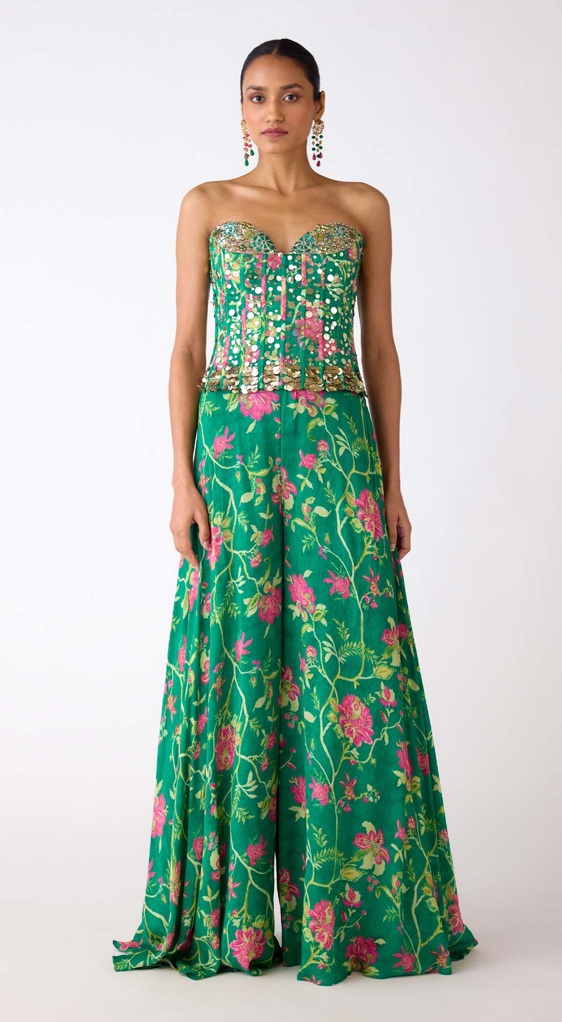 The Celestial Garden Corset & Sharara Set – Basanti Kapde aur Koffee