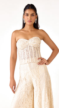 The Pearl Aura Corset & Sharara Set