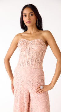 The Mystical Blush Corset & Sharara Set