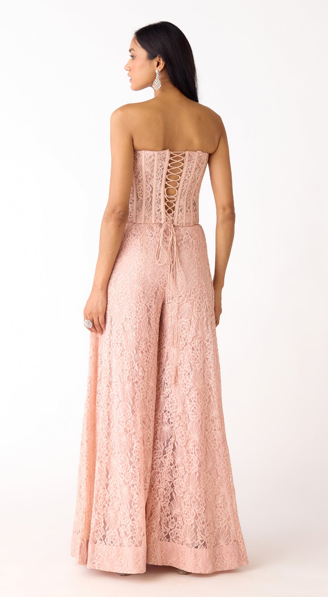 The Mystical Blush Corset & Sharara Set